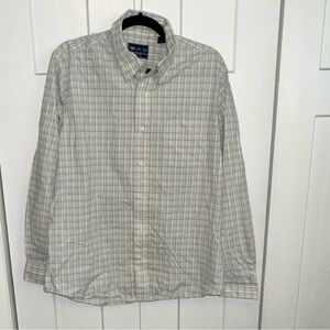 Charleston Threads Green and Pink Plaid Casual Button Down Shirt - large